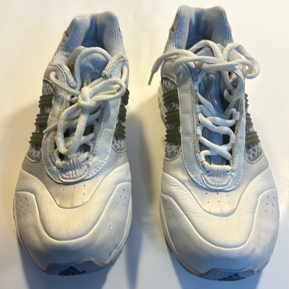 Adidas Climacool athletic shoes white with grey, blue and green size 6 - Picture 2 of 11